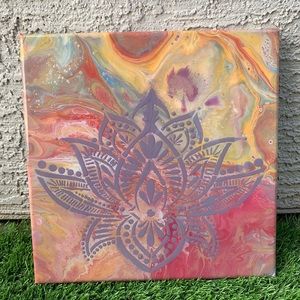 Mandala Lotus Flower Acrylic/Resin Wall Decor